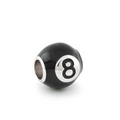 Lauren G. Adams Gabriella Silver & Black Eight Ball Charm Bead